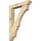 Ekena Millwork Balboa Slat Rough Sawn Bracket w/ Offset Brace, Douglas Fir, 6"W x 32"D x 44"H BKT0604X32X44BOA06RDF - alternate 1